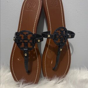Tory Burch Black and Brown Sandals